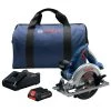 Factory Reconditioned Bosch CCS180-B15-RT 18V Lithium-Ion 6-1/2 In. Cordless Circular Saw Kit (4 Ah) -RECONDITIONED PRODUCTS Store bshrccs180 b15 rt