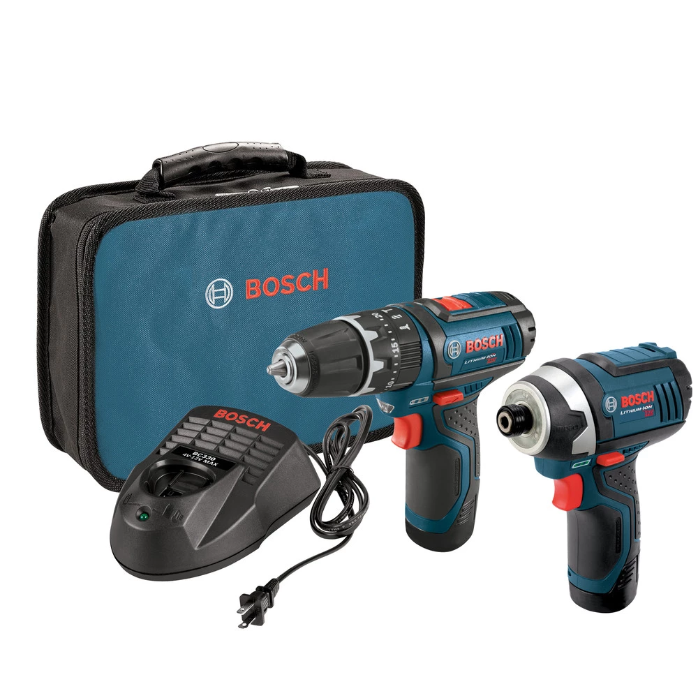 Factory Reconditioned Bosch CLPK241-120-RT 12V MAX Cordless Lithium-Ion 3/8 In. Hammer Drill & Impact Driver Combo Kit 3 Factory Reconditioned Bosch CLPK241-120-RT 12V MAX Cordless Lithium-Ion 3/8 In. Hammer Drill & Impact Driver Combo Kit