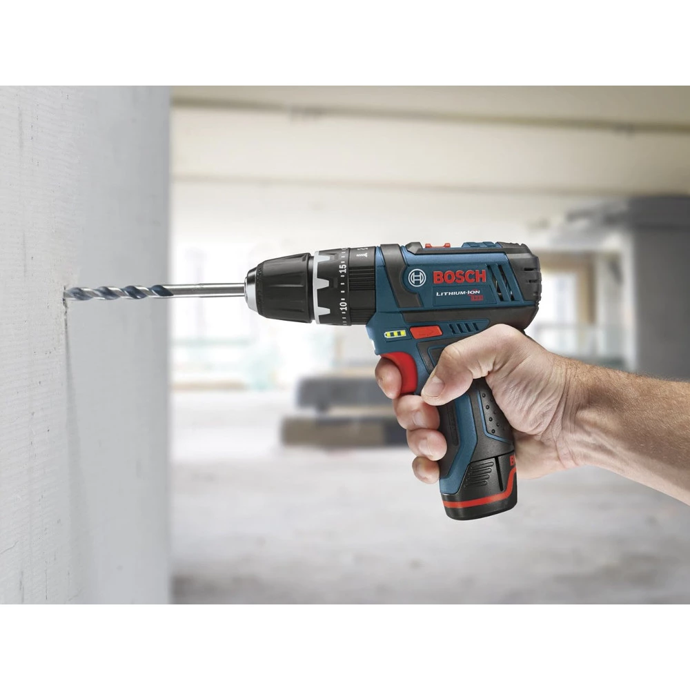 Factory Reconditioned Bosch CLPK241-120-RT 12V MAX Cordless Lithium-Ion 3/8 In. Hammer Drill & Impact Driver Combo Kit 6 Factory Reconditioned Bosch CLPK241-120-RT 12V MAX Cordless Lithium-Ion 3/8 In. Hammer Drill & Impact Driver Combo Kit - Image 4