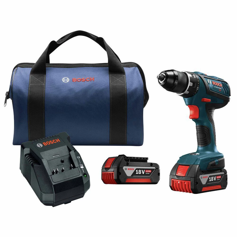 Factory Reconditioned Bosch DDS181A-01-RT 18V 4.0 Ah Compact Tough Cordless Li-Ion 1/2 In. Drill Driver Kit 3 Factory Reconditioned Bosch DDS181A-01-RT 18V 4.0 Ah Compact Tough Cordless Li-Ion 1/2 In. Drill Driver Kit