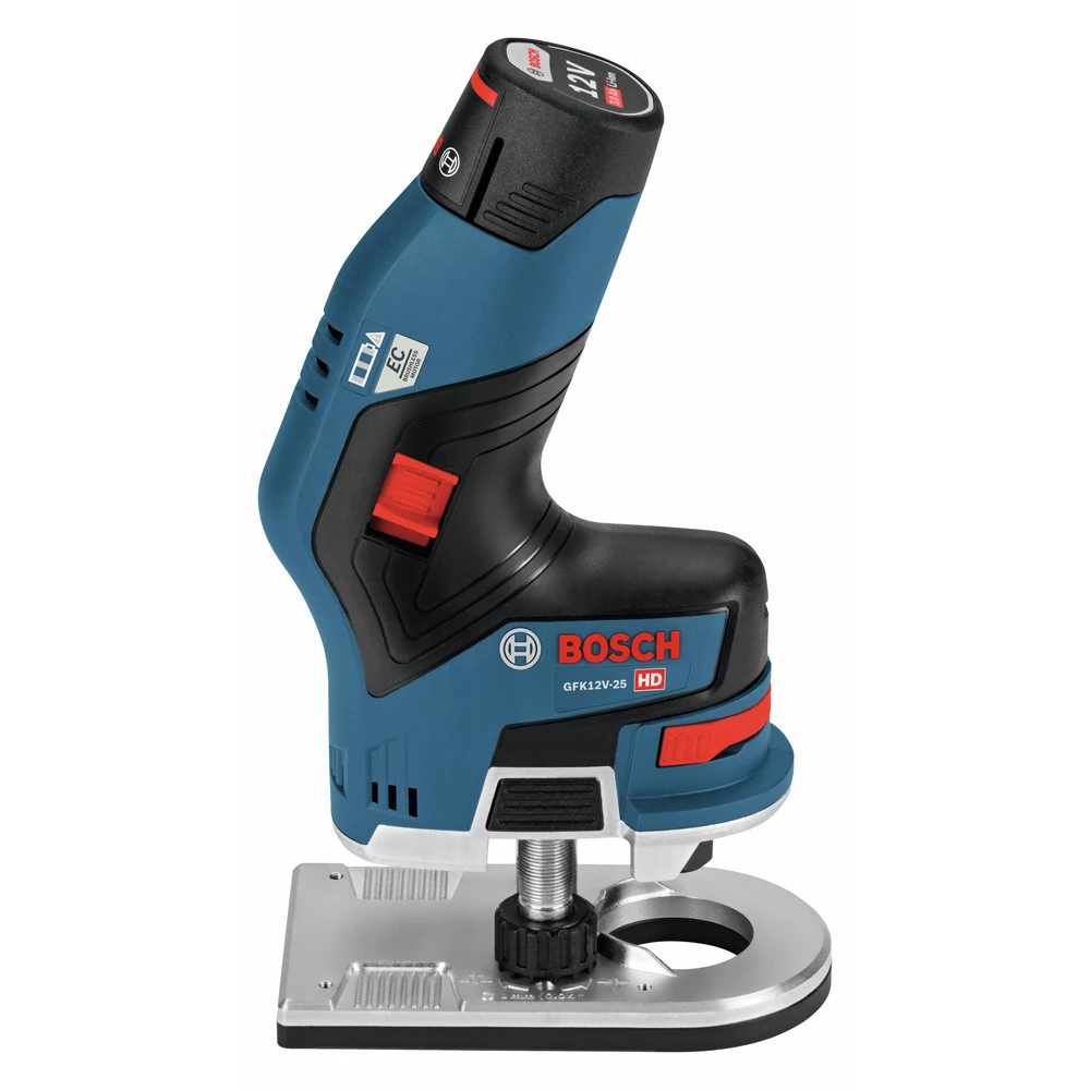 Factory Reconditioned Bosch GKF12V-25N-RT 12V Max Brushless Lithium-Ion 1/4 In. Cordless Palm Edge Router (Tool Only) 4 Factory Reconditioned Bosch GKF12V-25N-RT 12V Max Brushless Lithium-Ion 1/4 In. Cordless Palm Edge Router (Tool Only) - Image 2