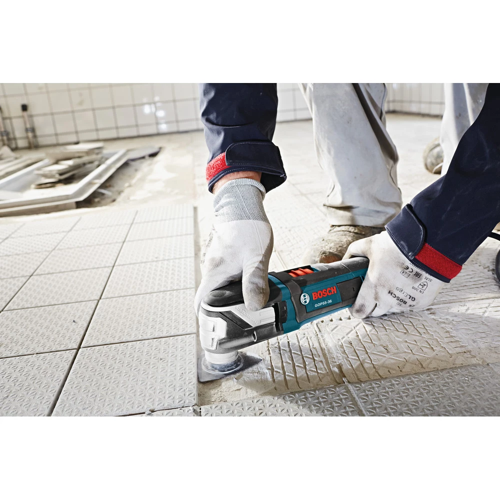 Factory Reconditioned Bosch GOP55-36B-RT 5.5 Amp StarlockMax Oscillating Multi-Tool Kit With Accessory Box 7 Factory Reconditioned Bosch GOP55-36B-RT 5.5 Amp StarlockMax Oscillating Multi-Tool Kit With Accessory Box - Image 5