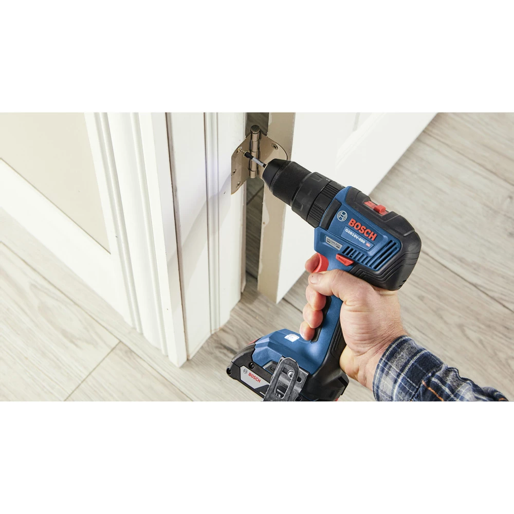 Factory Reconditioned Bosch GSB18V-490B12-RT 18V EC Brushless Lithium-Ion 1/2 In. Cordless Hammer Drill Driver Kit (2 Ah) 7 Factory Reconditioned Bosch GSB18V-490B12-RT 18V EC Brushless Lithium-Ion 1/2 In. Cordless Hammer Drill Driver Kit (2 Ah) - Image 5