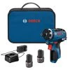Factory Reconditioned Bosch GSR12V-300HXB22-RT 12V Max Brushless Lithium-Ion 1/4 In. Cordless Hex Two-Speed Screwdriver Kit With 2 Batteries (2.0 Ah) 1 Factory Reconditioned Bosch GSR12V-300HXB22-RT 12V Max Brushless Lithium-Ion 1/4 In. Cordless Hex Two-Speed Screwdriver Kit With 2 Batteries (2.0 Ah) -RECONDITIONED PRODUCTS Store bshrgsr12v 300hxb22 rt