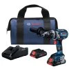Factory Reconditioned Bosch GSR18V-755CB25-RT 18V Brushless EC Connected Ready, Brute Tough Lithium-Ion 1/2 In. Cordless Drill Driver Kit With 2 Compact Batteries (4.0 Ah) -RECONDITIONED PRODUCTS Store bshrgsr18v 755cb25 rt