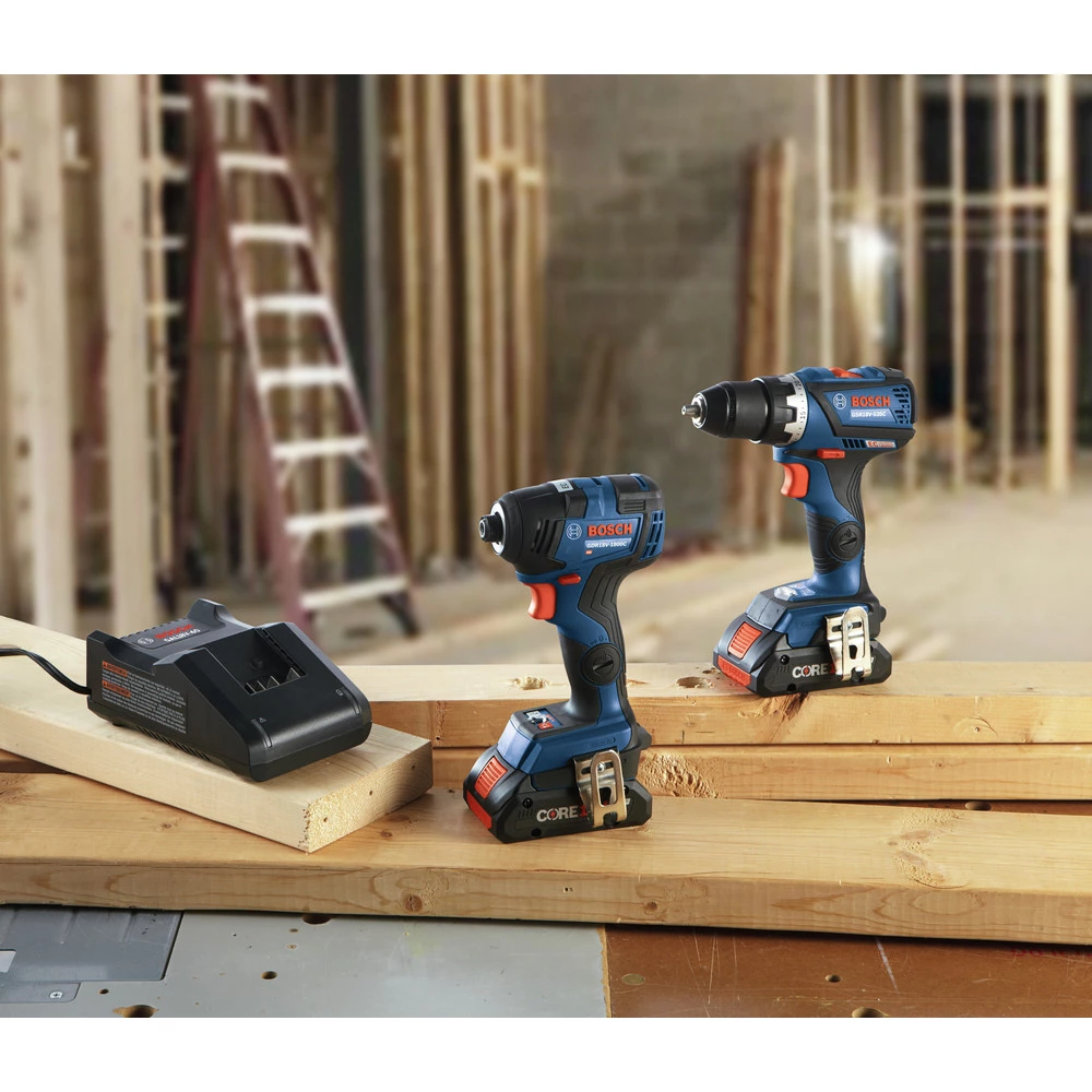 Factory Reconditioned Bosch GXL18V-238B25-RT 18V Compact Tough Connected-Ready EC Brushless Lithium-Ion 1/2 In. Cordless Drill Driver / 1/4 In. Hex Impact Driver Combo Kit With 2 Batteries (4 Ah) 8 Factory Reconditioned Bosch GXL18V-238B25-RT 18V Compact Tough Connected-Ready EC Brushless Lithium-Ion 1/2 In. Cordless Drill Driver / 1/4 In. Hex Impact Driver Combo Kit With 2 Batteries (4 Ah) - Image 6