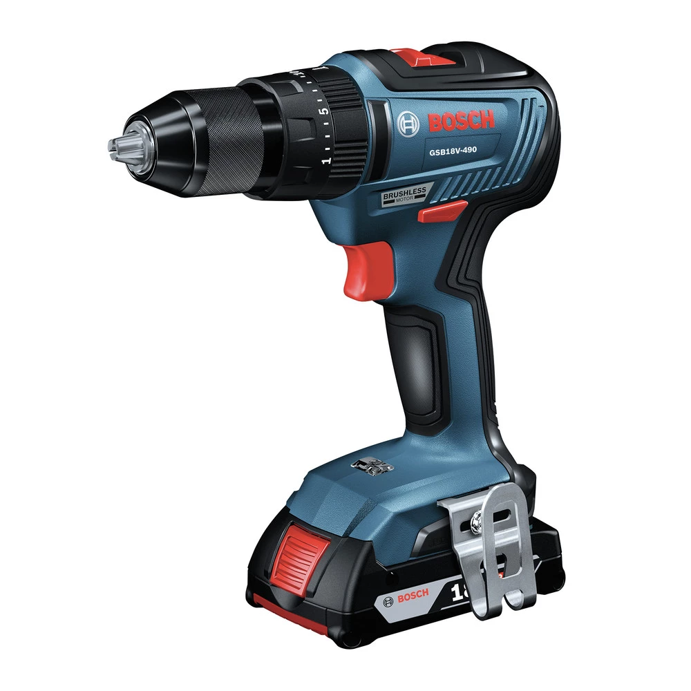Factory Reconditioned Bosch GXL18V-240B22-RT 18V Brushless Lithium-Ion 1/2 In. Hammer Drill Driver And 1/4 In. And 1/2 In. 2-in-1 Bit/Socket Impact Driver Combo Kit With 2 Batteries (2 Ah) 4 Factory Reconditioned Bosch GXL18V-240B22-RT 18V Brushless Lithium-Ion 1/2 In. Hammer Drill Driver And 1/4 In. And 1/2 In. 2-in-1 Bit/Socket Impact Driver Combo Kit With 2 Batteries (2 Ah) - Image 2
