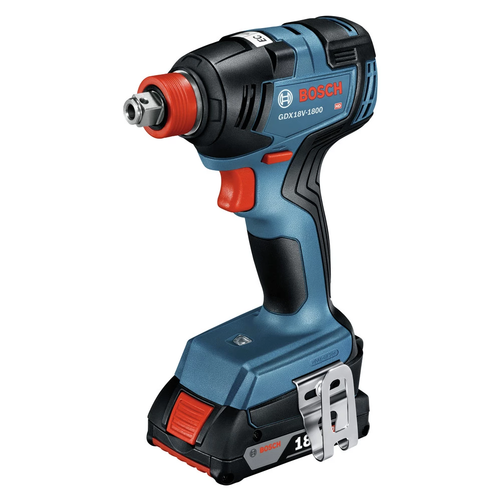 Factory Reconditioned Bosch GXL18V-240B22-RT 18V Brushless Lithium-Ion 1/2 In. Hammer Drill Driver And 1/4 In. And 1/2 In. 2-in-1 Bit/Socket Impact Driver Combo Kit With 2 Batteries (2 Ah) 5 Factory Reconditioned Bosch GXL18V-240B22-RT 18V Brushless Lithium-Ion 1/2 In. Hammer Drill Driver And 1/4 In. And 1/2 In. 2-in-1 Bit/Socket Impact Driver Combo Kit With 2 Batteries (2 Ah) - Image 3