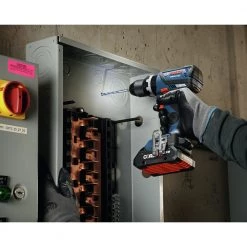 Factory Reconditioned Bosch GXL18V-251B25-RT 18V Lithium-Ion Brushless Freak 1/4 In. And 1/2 In. 2-in-1 Bit/Socket Impact Driver / 1/2 In. Hammer Drill Driver Combo Kit (4 Ah) -RECONDITIONED PRODUCTS Store bshrgxl18v 251b25 rt d