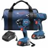 Factory Reconditioned Bosch GXL18V-26B22-RT 18V Lithium-Ion 2 Ah Compact Drill Driver / Hex Impact Driver Combo Kit 1 Factory Reconditioned Bosch GXL18V-26B22-RT 18V Lithium-Ion 2 Ah Compact Drill Driver / Hex Impact Driver Combo Kit -RECONDITIONED PRODUCTS Store bshrgxl18v 26b22 rt