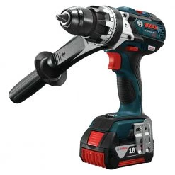 Factory Reconditioned Bosch HDH183-01-RT 18V 4.0 Ah EC Cordless Li-Ion Brushless Brute Tough 1/2 In. Hammer Drill Driver Kit -RECONDITIONED PRODUCTS Store bshrhdh18301rt b