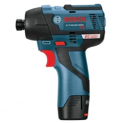 Factory Reconditioned Bosch PS42-02-RT 12V MAX 2.0 Ah Cordless Lithium-Ion EC Brushless 1/4 In. Hex Impact Driver Kit -RECONDITIONED PRODUCTS Store bshrps42 02 rt a