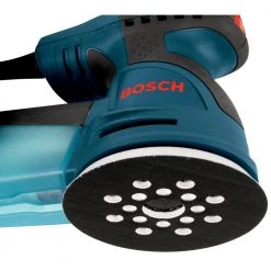 Factory Reconditioned Bosch ROS20VSC-RT 5 In. VS Palm Random Orbit Sander Kit With Canvas Carrying Bag -RECONDITIONED PRODUCTS Store bshrros20vsc rt f