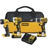 Factory Reconditioned Dewalt DCK387D1M1R 20V MAX XR Compact 3-Tool Combo Kit -RECONDITIONED PRODUCTS Store dewrdck387d1m1r