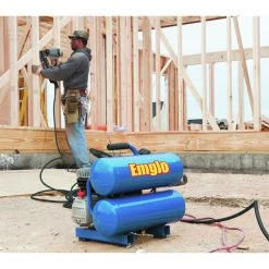 Factory Reconditioned Emglo E810-4VR 1.1 HP 4 Gallon Oil-Lube Twin Stack Air Compressor -RECONDITIONED PRODUCTS Store emgre810 4vr b