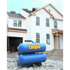 Factory Reconditioned Emglo E810-4VR 1.1 HP 4 Gallon Oil-Lube Twin Stack Air Compressor -RECONDITIONED PRODUCTS Store emgre810 4vr d