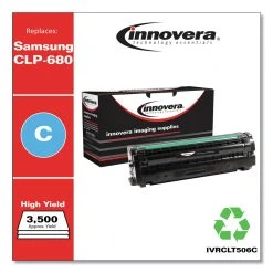 Factory Reconditioned Innovera IVRCLT506C Remanufactured Cyan High-Yield Toner, Replacement For Samsung Clt-C506l, 3,500 Page-Yield 7 Factory Reconditioned Innovera IVRCLT506C Remanufactured Cyan High-Yield Toner, Replacement For Samsung Clt-C506l, 3,500 Page-Yield -RECONDITIONED PRODUCTS Store ivrrclt506c b