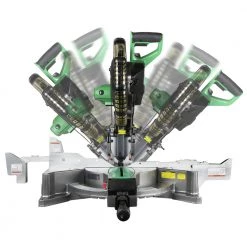 Factory Reconditioned Metabo HPT C12FDHSM 15 Amp Dual Bevel 12 In. Corded Miter Saw With Laser Guide -RECONDITIONED PRODUCTS Store mhprc12fdhsm b