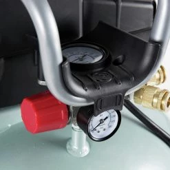 Factory Reconditioned Metabo HPT EC710SMR 1 HP 6 Gallon Oil-Free Pancake Air Compressor -RECONDITIONED PRODUCTS Store mhprec710smr d