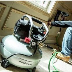 Factory Reconditioned Metabo HPT EC710SMR 1 HP 6 Gallon Oil-Free Pancake Air Compressor -RECONDITIONED PRODUCTS Store mhprec710smr g