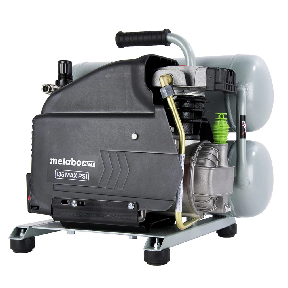 Factory Reconditioned Metabo HPT EC99SM 2 HP 4 Gallon Oil-Lube Twin Stack Air Compressor 6 Factory Reconditioned Metabo HPT EC99SM 2 HP 4 Gallon Oil-Lube Twin Stack Air Compressor - Image 4