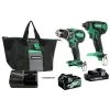 Factory Reconditioned Metabo HPT KC18DBFL2TM 18V Brushless Lithium-Ion 1/2 In. Cordless Hammer Drill And 1/4 In. Cordless Impact Driver Combo Kit (3 Ah/5 Ah) 1 Factory Reconditioned Metabo HPT KC18DBFL2TM 18V Brushless Lithium-Ion 1/2 In. Cordless Hammer Drill And 1/4 In. Cordless Impact Driver Combo Kit (3 Ah/5 Ah) -RECONDITIONED PRODUCTS Store mhprkc18dbfl2tm