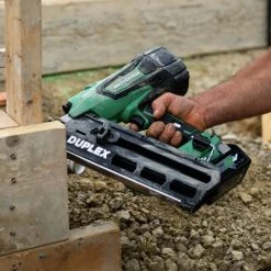 Factory Reconditioned Metabo HPT NR3675DDMR MultiVolt 36V Brushless Lithium-Ion 21 Degree 3-1/2 In. Cordless Duplex Nailer Kit (2.5 Ah) -RECONDITIONED PRODUCTS Store mhprnr3675ddmr l