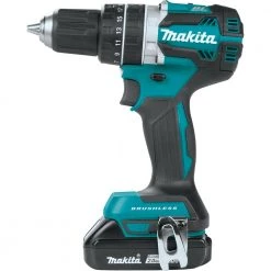 Factory Reconditioned Makita XPH12R-R 18V LXT Compact Brushless Lithium-Ion 1/2 In. Cordless Hammer Drill Kit With 2 Batteries (2 Ah) -RECONDITIONED PRODUCTS Store mktrxph12rr b