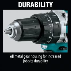 Factory Reconditioned Makita XPH12R-R 18V LXT Compact Brushless Lithium-Ion 1/2 In. Cordless Hammer Drill Kit With 2 Batteries (2 Ah) -RECONDITIONED PRODUCTS Store mktrxph12rr h