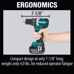 Factory Reconditioned Makita XPH12T-R 18V LXT Compact Brushless Lithium-Ion 1/2 In. Cordless Hammer Drill Driver Kit With 2 Batteries (5 Ah) 22 Factory Reconditioned Makita XPH12T-R 18V LXT Compact Brushless Lithium-Ion 1/2 In. Cordless Hammer Drill Driver Kit With 2 Batteries (5 Ah) -RECONDITIONED PRODUCTS Store mktrxph12t r g
