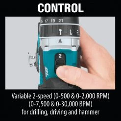 Factory Reconditioned Makita XPH12T-R 18V LXT Compact Brushless Lithium-Ion 1/2 In. Cordless Hammer Drill Driver Kit With 2 Batteries (5 Ah) 24 Factory Reconditioned Makita XPH12T-R 18V LXT Compact Brushless Lithium-Ion 1/2 In. Cordless Hammer Drill Driver Kit With 2 Batteries (5 Ah) -RECONDITIONED PRODUCTS Store mktrxph12t r i