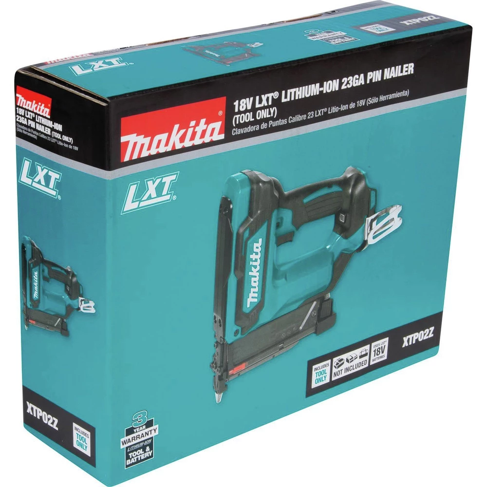 Factory Reconditioned Makita XTP02Z-R 18V LXT Lithium-Ion Cordless 23 Gauge Pin Nailer (Tool Only) 9 Factory Reconditioned Makita XTP02Z-R 18V LXT Lithium-Ion Cordless 23 Gauge Pin Nailer (Tool Only) - Image 8